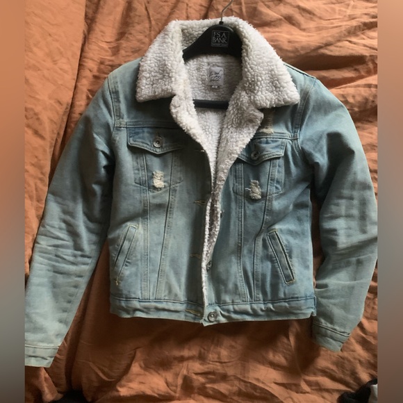 Raised By Wild // Sherpa Denim Jacket - Picture 1 of 9